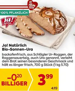 Billa Bio-Sonnen-Ura Angebot