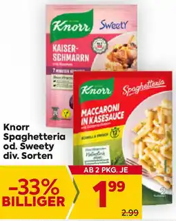 Billa Spaghetteria od. Sweety Angebot