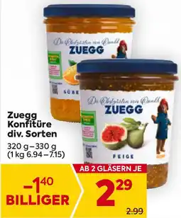 Billa Zuegg Konfitüren Angebot