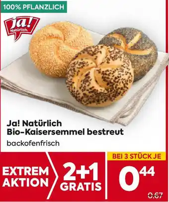 Billa Bio-Kaisersemmel bestreut Angebot