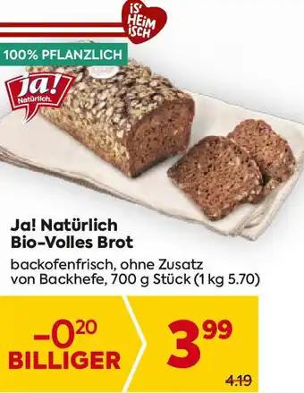 Billa Bio-Volles Brot Angebot