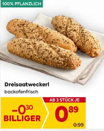 Billa Dreisaatweckerl Angebot