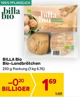 Billa Bio-Landbrötchen Angebot