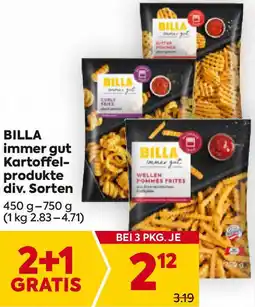 Billa Kartoffel- produkte Angebot