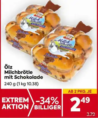 Billa Milchbrötle mit Schokolade Angebot