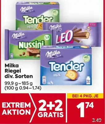 Billa Milka Riegel Angebot