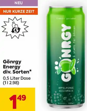 Billa Gönrgy Energy Angebot