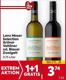 Billa Lenz Moser Selection Grüner Veltliner od. Blauer Zweigelt Angebot