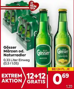 Billa Gösser Märzen od. Naturradler Angebot