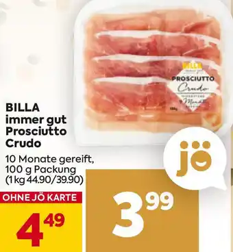 Billa Prosciutto Crudo Angebot