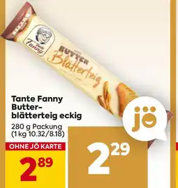 Billa Tante Fanny Butter- blätterteig eckig Angebot