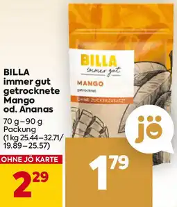 Billa getrocknete Mango Angebot