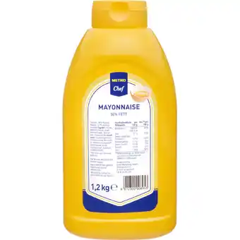 Metro Mayonnaise, Preisangabe ohne MwSt. (Preis inkl. MwSt. 4,22 €), METRO Angebot