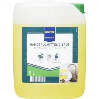 Metro Handspülmittel Citrus, Preisangabe ohne MwSt. (Preis inkl. MwSt. 11,99 €), METRO Angebot