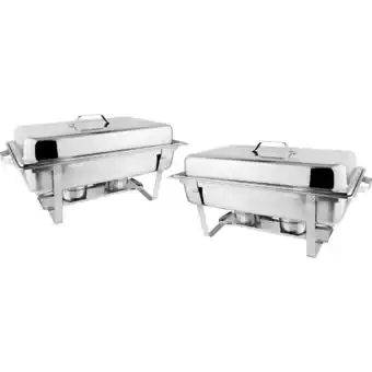 Metro Chafing Dish Doppelpack, Preisangabe ohne MwSt. (Preis inkl. MwSt. 99,59 €), METRO Angebot