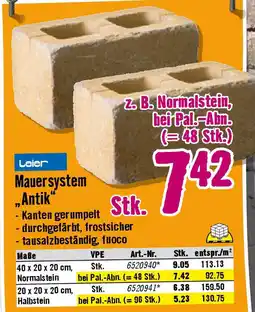 Hornbach Mauersystem „Antik Angebot