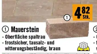 Hornbach Mauerstein Angebot