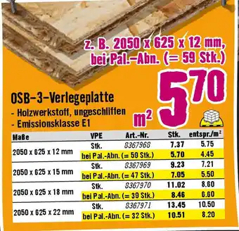 Hornbach OSB-3-Verlegeplatte Angebot