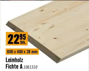 Hornbach Leimholz Fichte A Angebot