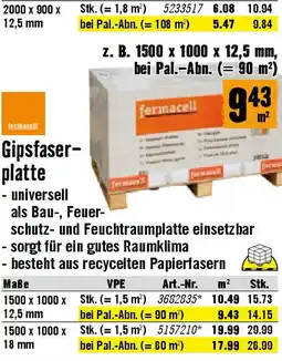 Hornbach Gipsfaser- platte Angebot