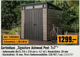 Hornbach Gartenhaus Signature Ashwood Pent Angebot