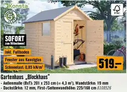 Hornbach Gartenhaus Blockhaus Angebot