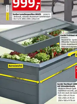 Bauhaus Gardol Hochbeet mit Schneckenkante Angebot