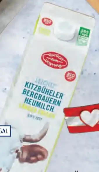 Hofer Zurück zum Ursprung Bio-Leichtmilch Angebot