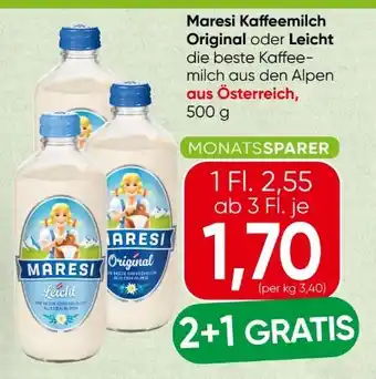 Spar Maresi Kaffeemilch Original Angebot