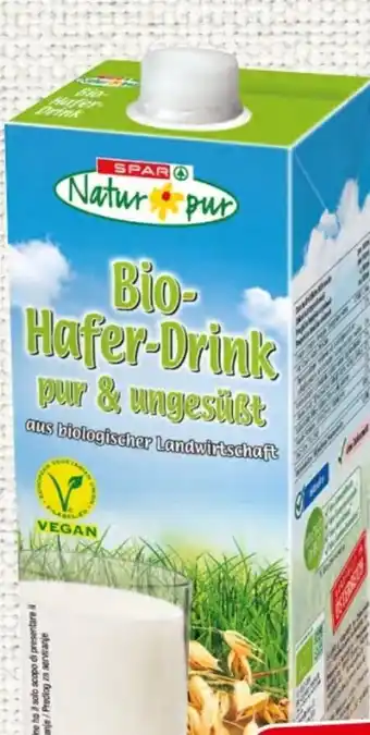 Spar Spar Natur pur Bio-Haferdrink Angebot