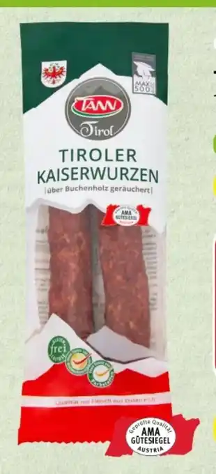 Spar Tann Tiroler Kaiserwurzen Angebot