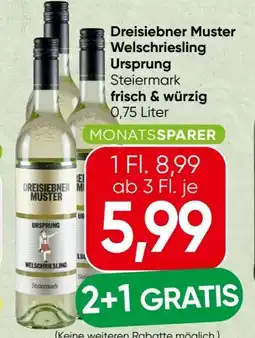 Spar Dreisiebner Muster Welschriesling Ursprung Angebot