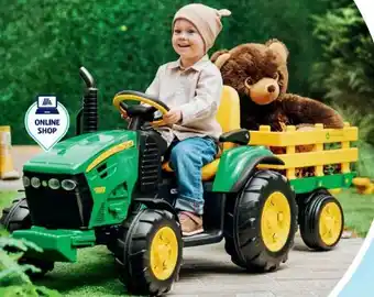 Hofer Peg-Perego E-traktor mit Anhänger Angebot