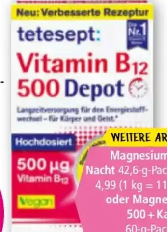 Norma Tetesept Vitamin B12 Depot Angebot