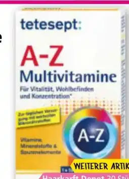 Norma Tetesept A-Z Multivitamine Angebot