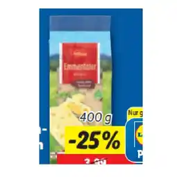 Lidl Emmentaler im Stück Lidl APP Preis Angebot