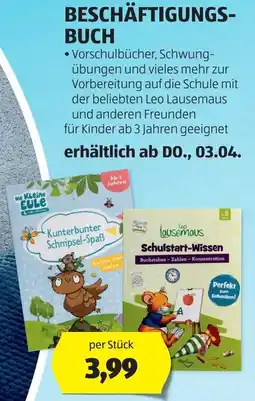 Hofer BESCHÄFTIGUNGS- BUCH Angebot