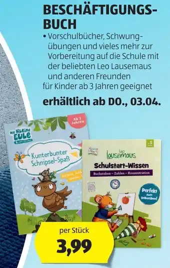 Hofer BESCHÄFTIGUNGS- BUCH Angebot