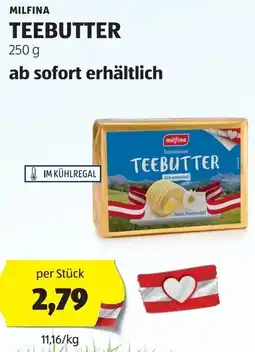 Hofer TEEBUTTER Angebot