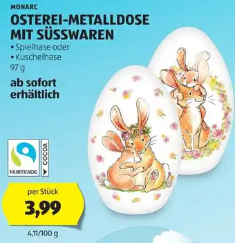 Hofer OSTEREI-METALLDOSE MIT SÜSSWAREN Angebot