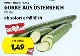 Hofer GURKE AUS ÖSTERREICH Angebot