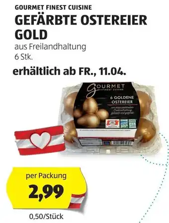 Hofer GEFÄRBTE OSTEREIER GOLD Angebot