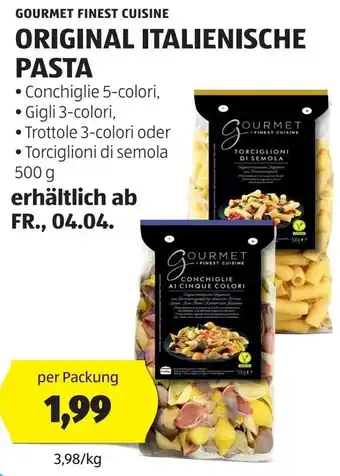 Hofer ORIGINAL ITALIENISCHE PASTA Angebot