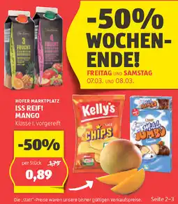 Hofer ISS REIF! MANGO Angebot