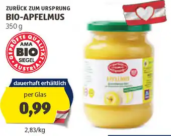 Hofer BIO-APFELMUS Angebot
