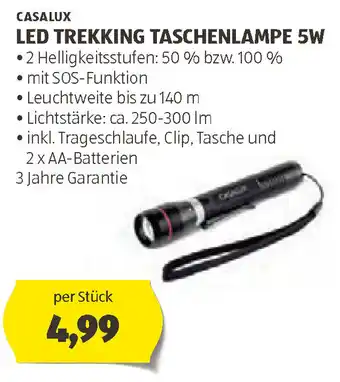 Hofer LED TREKKING TASCHENLAMPE 5W Angebot