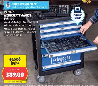 Hofer WERKSTATTWAGEN TW1100 Angebot