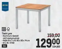 Metro Tisch Lynx Angebot