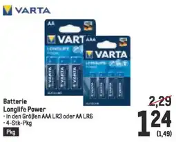 Metro Batterie Longlife Power Angebot