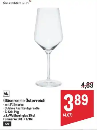 Metro Gläserserie Österreich Angebot